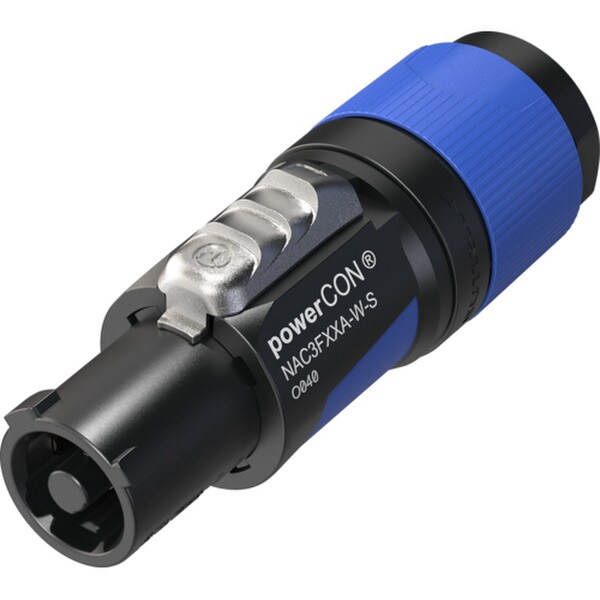 Main product image for Neutrik NAC3FXXA-W-S powerCON XX Series Cable End Power In Blue 6-12mm Small Chuck092-36000
